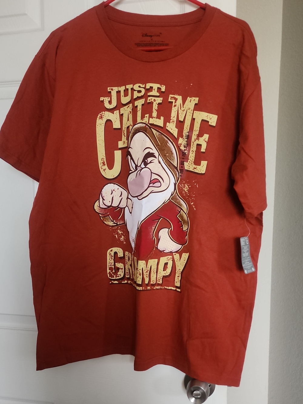 Disney Rust Red Grumpy Graphic Tee